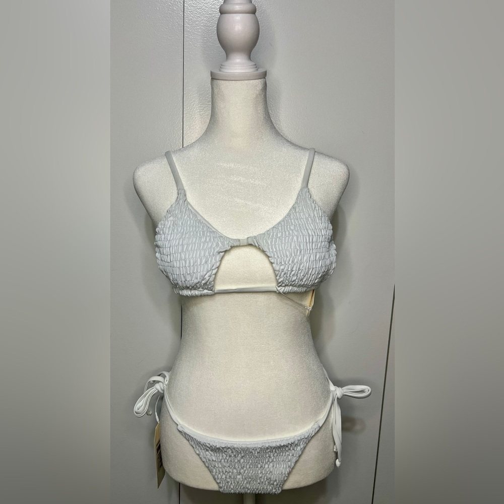 Beach Bunny Summer Haus Jean White Bikini